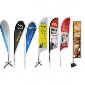 ธงชายหาดรูปหยดน้ำ ผ้าคุณภาพสูง ทนทาน เหมาะสำหรับโฆษณาธุรกิจกลางแจ้ง ป้ายส่งเสริมการขาย ธงไฟเบอร์กลาส - Product Image 3