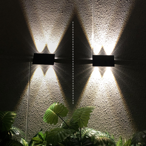 Lumière solaire extérieure pour mur IP54 étanche RGB à changement de couleur ABS pour mur, jardin, clôture, décoration extérieure - Product Image 2