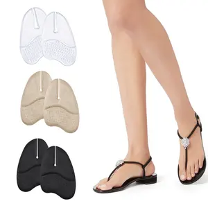 MediFootCare Metatarsal Pads for Flip Flops, Ball of Foot Cushions Forefoot Pads for Thong Sandal Stop Feet from Sliding Forward