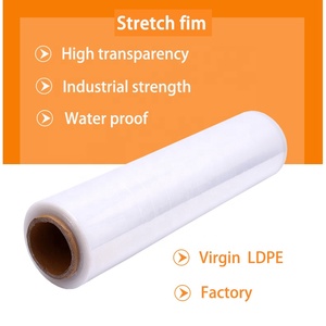 Rouleau <span class=keywords><strong>de</strong></span> Film étirable PE haute brillance faible quantité minimale <span class=keywords><strong>de</strong></span> commande en <span class=keywords><strong>plastique</strong></span> <span class=keywords><strong>de</strong></span> <span class=keywords><strong>protection</strong></span> souple emballé à la main utilisation palette logistique Wrap Jumbo Roll - Product Image 5