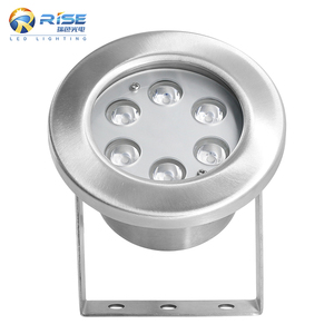 Projecteur LED Submersible <span class=keywords><strong>Sans</strong></span> <span class=keywords><strong>Fil</strong></span> DMX512 RGB IP68 Personnalisé en Usine, DC12V/24V 6W 9W 15W, Corps en Acier Inoxydable pour Piscines, Bassins Marins - Product Image 5
