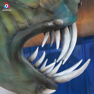 Animatronic simulación resplandor pez rape a la venta <span class=keywords><strong>EA</strong></span> Animal modelo tamaño real Animatronic gran tiburón blanco para acuario - Product Image 4