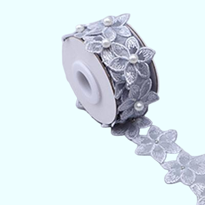 다양한 색상의 레이스 리본, 여성 속옷이나 파티 장식용 비즈 레이스 리본, 의류 액세서리 - Product Image 6