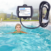 Kit de Ozonizador para Spa AMBOHR SPA-124, Salida Eficiente de 100 mg/h, Mini Máquina de Ozono con Válvula de Retención y Manguera de PVC para Baños de Agua Fría y Jacuzzis