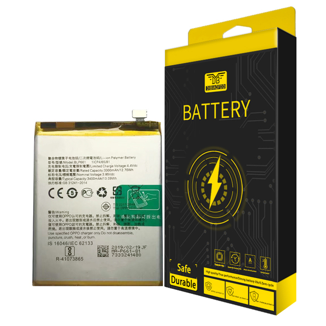 OPPO A3 F7 Mobile Phone Rechargeable Lithium-ion Polymer Battery High Quality 3.85V 3500mAh BLP661 Stock Suitable