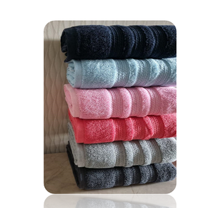 100% Cotton Dobby Border <b>Towels</b> <b>Hand</b> Face and <b>Bath</b> <b>Towels</b> Soft Absorbent Luxury Terry Fabric for Hotel Resort Home Use - Product Image 2