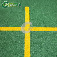 Fournisseur d'usine, tapis de frappe de golf d'intérieur multi-usages GSM vert/blanc, 1,5 m x 1,5 m, 30 mm d'épaisseur