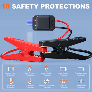Arrancador de batería de coche portátil con compresor de bomba de aire de neumáticos Fabricante OEM Venta al por mayor Banco de energía Cargador de batería Herramienta de emergencia - Product Image 3