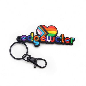 Porte-clés personnalisés créatifs avec logo, en alliage de zinc, porte-clés en émail 3D pour promotions commerciales - Product Image 4