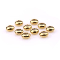 Perles d'arrêt en acier inoxydable perles de curseur réglable or argent 6/8/10mm avec anneaux de positionnement en caoutchouc pour la fabrication de bijoux