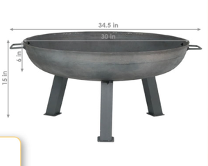 Brasero rustique en acier <span class=keywords><strong>Corten</strong></span>, pour patios européens, personnalisable pour brûler du bois - Product Image 4