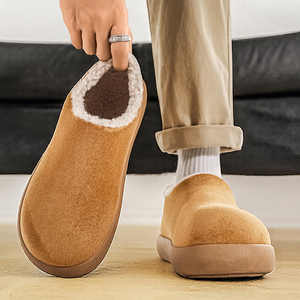 Bottes d'hiver rétro à semelle épaisse pour hommes, nouvelle mode, couleur camel, chaussures pour hommes, nouveau style - Product Image 5