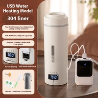 Bouilloire électrique portable intelligente pour une ébullition rapide de l'eau, design moderne, en plastique, pour la maison, les voyages et l'extérieur