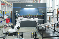 Prensa Plegadora CNC de Alto Rendimiento 3200mm con Controlador DA69S, Servo Multieje y Puntera Trasera, con Actualización Robótica