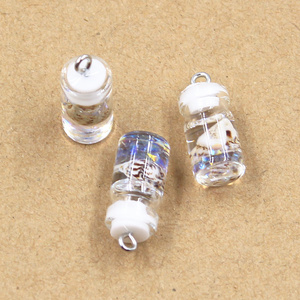 Niedlicher Harz-Acryl-Kelch Getränke-Saft-Schlüsselanhänger Treibflasche Muschel-Schlüsselanhänger für Frauen Männer Schlüsselkette Taschen-Auto-Schlüsselanhänger Geschenk - Product Image 3