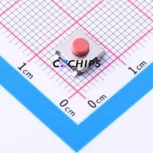 TD-1125SR-3.4H-250 Tactile Switch SMD Switch Single Pole Single Throw Round Button 2.5N Vertical Mount - Product Image 1