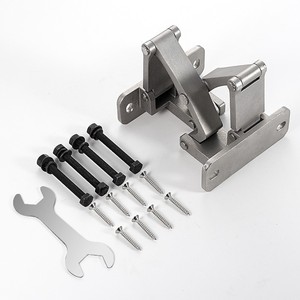 Charnières de porte encastrées en acier inoxydable 304, robustes et résistantes, pour porte en pierre - Product Image 1