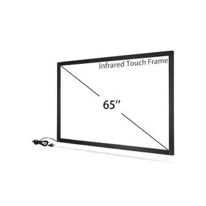 IR touch screen frame cheap price 65 inch infrared multi touch frame for LCD Kiosk LED TV screen touch panel