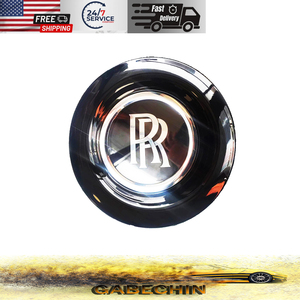 Rolls-Royce Ghost WRAITH DAWN Rolls-Royce Merkez Göbek Kapağı Krom (Siyah) KİTİ - Product Image 4