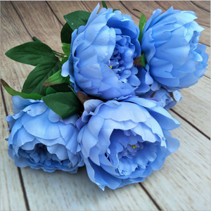 Ramo de peonías <span class=keywords><strong>para</strong></span> decoración del hogar, <span class=keywords><strong>flores</strong></span> <span class=keywords><strong>artificiales</strong></span> de plástico <span class=keywords><strong>para</strong></span> plantas <span class=keywords><strong>artificiales</strong></span> de <span class=keywords><strong>cementerio</strong></span>, venta al por mayor - Product Image 6