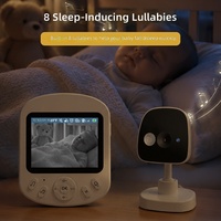 Nouvelle caméra de surveillance pour bébé avec vision nocturne, interphone vocal, surveillance à distance, écran de 2,8 pouces, caméra domestique pour les soins de bébé
