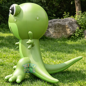 Ballons géants gonflables étanches en forme de gecko de 2 m de haut, modèles d'animaux gonflables personnalisés pour la publicité extérieure et les événements. - Product Image 3