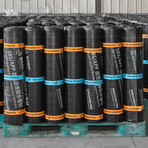 3mm 4mm Wasserdichte Rolle SBS-modifizierte <span class=keywords><strong>Bitumen</strong></span>-Abdichtungsmembran für Dach und Keller, handgeklebte Bitumenfolie - Product Image 6