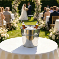 Pot à fleurs artisanal de haute qualité, élégant, en fer forgé galvanisé, style européen, design côtier, décoration de mariage