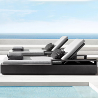 Nouveau mobilier d'extérieur imperméable en alliage d'aluminium avec coussins salon balcon patio hôtel ensemble de canapés en métal meubles de jardin