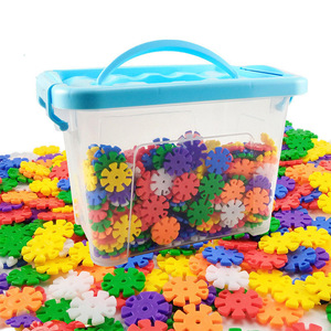 Bloques de construcción de copos de nieve para niños, juguetes de bloques de plástico entrelazados para <span class=keywords><strong>aula</strong></span>, creativos y educativos, venta al por mayor - Product Image 2