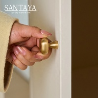 Poignées en laiton brossé Santaya, poignées de meubles de cuisine, boutons de tiroir de chambre à coucher, poignées de meubles en bronze