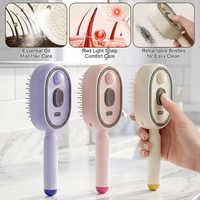 Brosse à cheveux électrique Wochuan à pulvérisation et massage, brosse à coussin d'air autonettoyante, brosse à vapeur rétractable pour réduire les frisottis