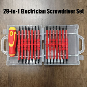 Multi-Bit <b>Screwdriver</b> Set 29 In 1 Cross Phillips Insulated Magnetic Handle For Home Electronics Repair Tools - Product Image 5