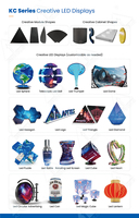 Écran d'affichage publicitaire numérique LED haute luminosité Apexls, étanche, design cube magique rotatif pour utilisation en intérieur/extérieur