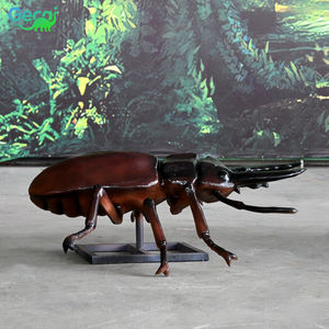Scarabée Héraclès animatronique directement de l'usine, imperméable et résistant au soleil, insecte grandeur nature personnalisable pour la décoration <span class=keywords><strong>des</strong></span> parcs à thème et <span class=keywords><strong>des</strong></span> musées - Product Image 5