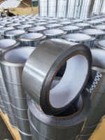 Ruban adhésif en aluminium sans support haute adhérence pour applications de barrière thermique en construction