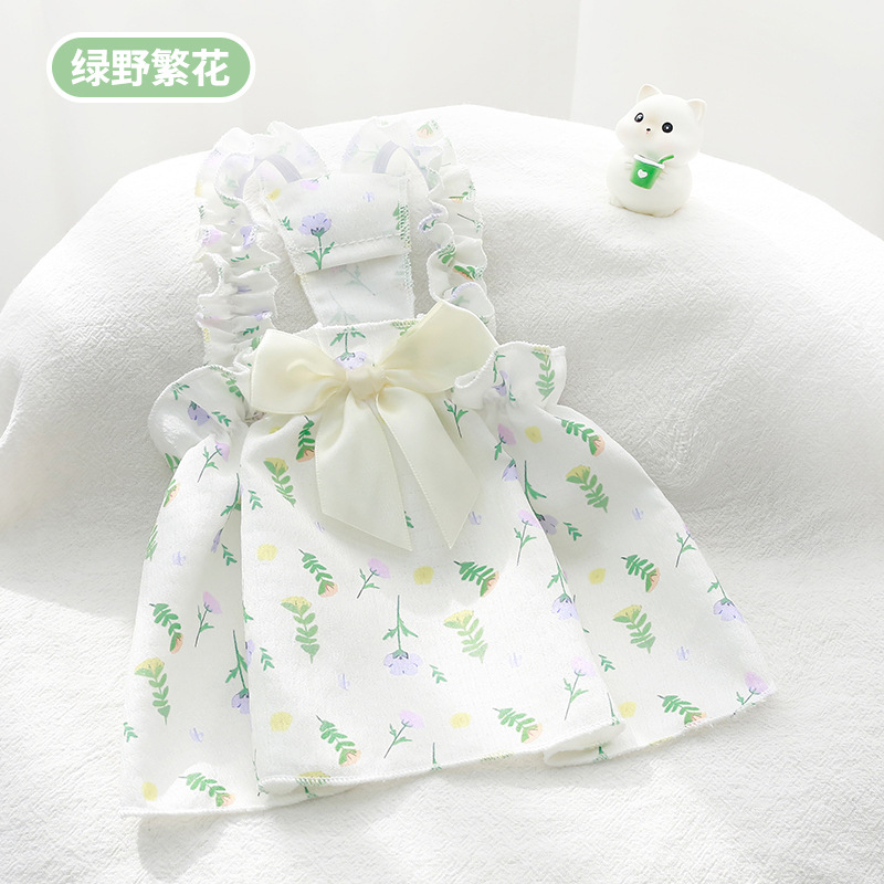 Robe d'été à imprimé floral de style coréen