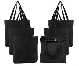 โลโก้ที่กําหนดเองนํามาใช้ใหม่ผ้าฝ้าย Tote ของชําถุงช้อปปิ้งพับได้เป็นมิตรกับสิ่งแวดล้อมไหล่ความจุขนาดใหญ่ Tote Bag - Product Image 5