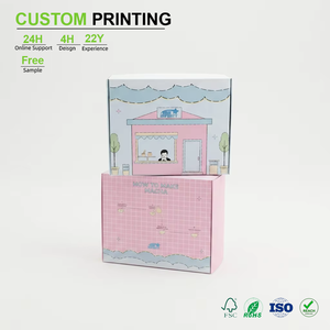 Boîte en carton ondulé personnalisée, boîte d'expédition sur mesure, boîte d'abonnement, conception illustrée, emballage Matcha, vente en gros directe d'usine - Product Image 1