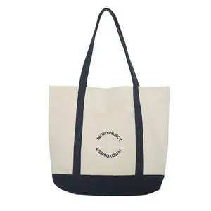 Factory Direct Custom Brand Wholesale Organic Cotton Women's Tote Bags With Handle Summer Promotion Canvas Bags