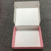 Boîte à courrier ondulée rose de haute qualité personnalisée, boîte à colis compacte pour petits objets