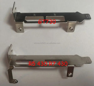 1 pièce pour DELL HP AMD <span class=keywords><strong>R5</strong></span> 430 R7 430 <span class=keywords><strong>GT</strong></span> 730 DP + DP carte graphique I/O Shield BackPlate Blende Bracket - Product Image 3