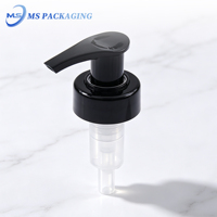Ressort extérieur noir col lisse pompe à savon 28/400 tailles gauche et droite serrure Lotion distributeur bouchon bouteilles fermetures