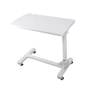 Mobile Bedside <b>Table</b> Height Adjustable With Wheels For Elderly Care And Hospital Use Plastic ABS Material Model YH 339 - Product Image 1