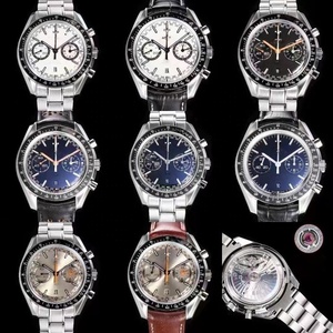 Reloj mecánico de lujo con correa de cuero genuino de 44,25mm resistente al agua, serie de carreras, <span class=keywords><strong>cronómetro</strong></span>, reloj de marca, blanco, resistente al agua, para parejas - Product Image 6