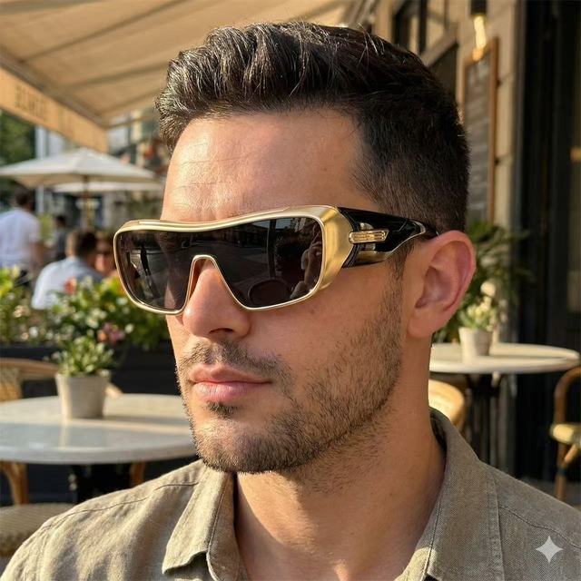 314 New Trendy High Quality Gradient UV400 One Piece Lens Shades Designer Custom Logo Square Frame Cycling Sun Glasses 2026