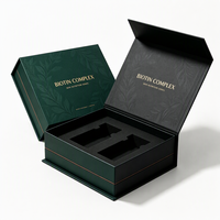 Boîtes d'emballage personnalisées imprimées refermables écologiques pour flacons de 3 ml, 5 ml, 10 ml, boîtes de rangement pour 1 ou 2 flacons et autocollants