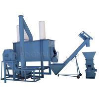 Ligne de production horizontale de granulés 1T Pellet Mash Poudre Alimentaire Industrie des céréales Mélangeur en plastique