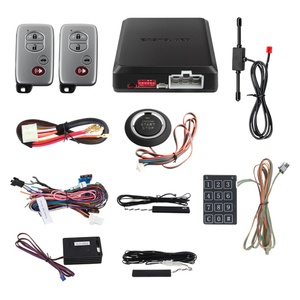 Push Button <b>Switch</b> <b>Remote</b> Starter PKE Passive Keyless Entry Smart Shock Warning Car Alarm System - Product Image 2