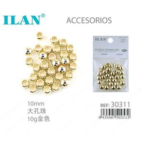 Il Metal <b>Beads</b> 10mm Gold <b>Large</b> Hole For Jewelry Making Accessories - Product Image 1